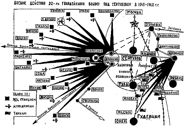 Боевые действия 22-го гвардейского бомбардировочного авиаполка под Серпуховом в 1941 - 1942 гг.
