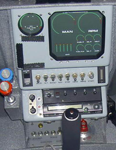 Дисплей навигационной системы самолета Giles-202, установленный во второй кабине